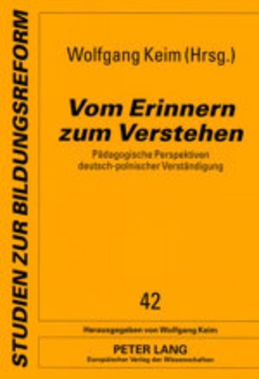 Produktbild: Vom Erinnern zum Verstehen