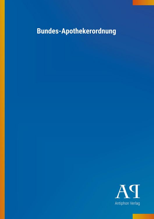 Produktbild: Bundes-Apothekerordnung