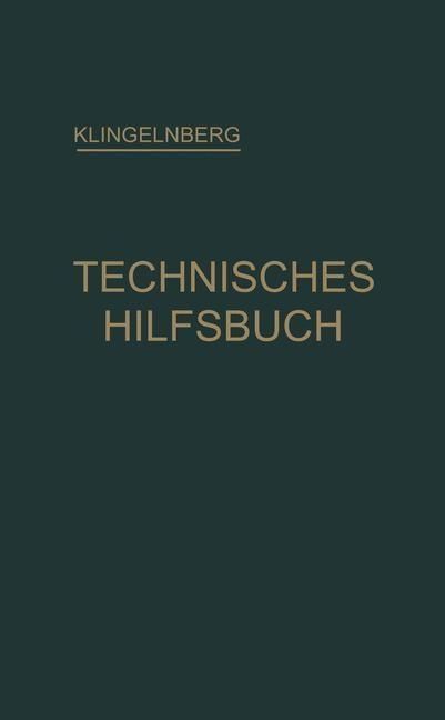 Produktbild: Klingelnberg Technisches Hilfsbuch