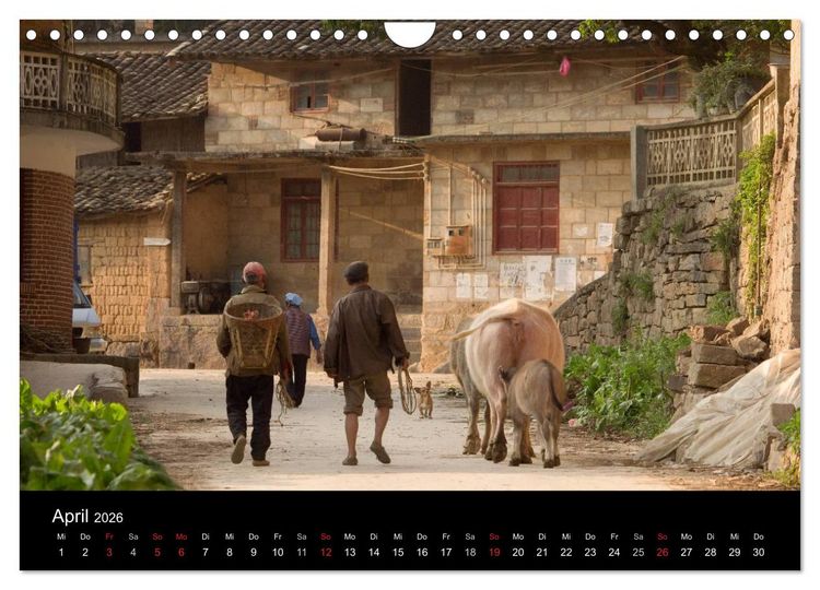 Produktbild: Yunnan - Reiseimpressionen (Wandkalender 2026 DIN A4 quer), CALVENDO Monatskalender