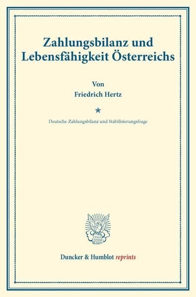 Produktbild: Zahlungsbilanz und Lebensf&auml;higkeit &Ouml;sterreichs.