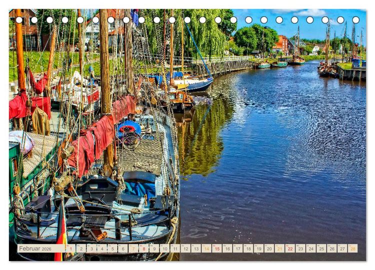 Produktbild: Reise an die Nordsee - Carolinensiel (Tischkalender 2026 DIN A5 quer), CALVENDO Monatskalender