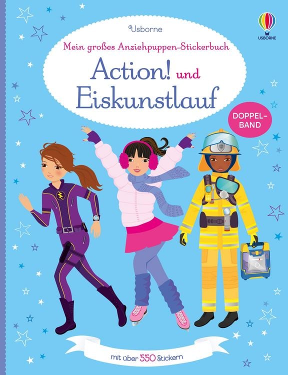 Produktbild: Mein gro&szlig;es Anziehpuppen-Stickerbuch: Action! und Eiskunstlauf