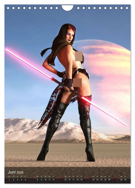 Produktbild: Science Fiction Pin Ups (Wandkalender 2026 DIN A4 hoch), CALVENDO Monatskalender