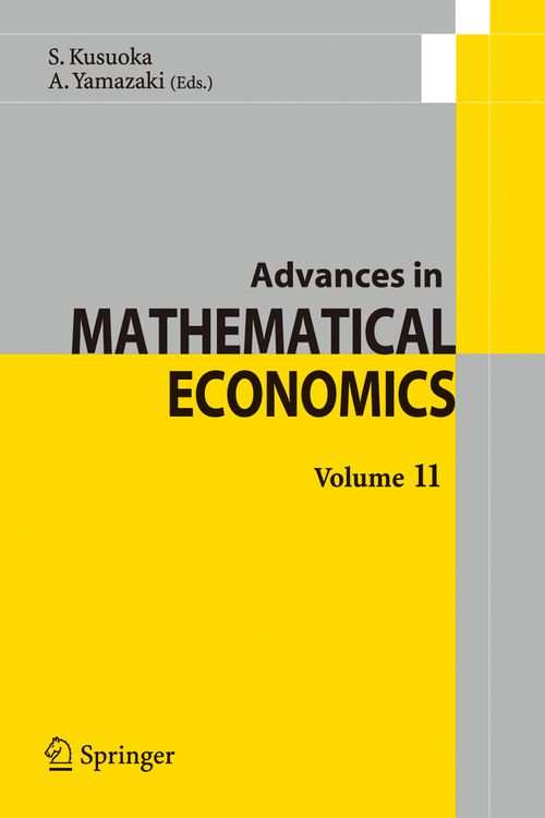Produktbild: Advances in Mathematical Economics Volume 11