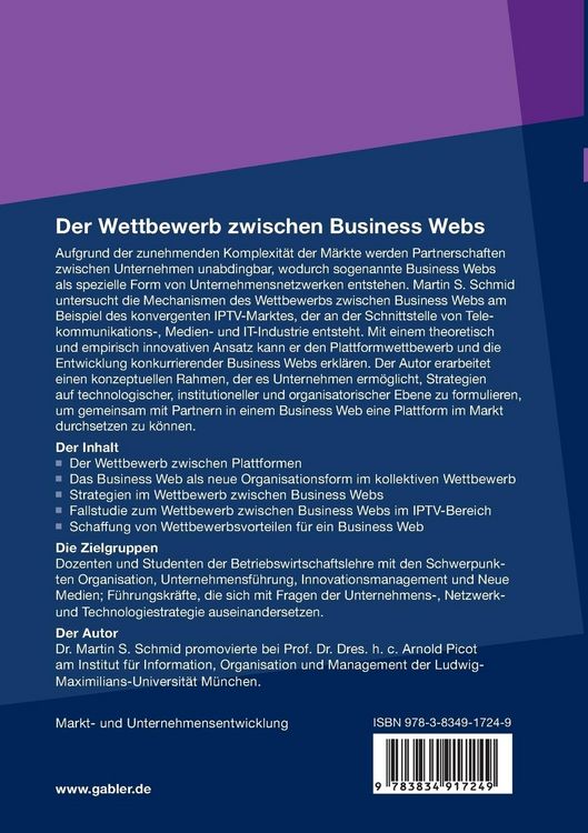 Produktbild: Der Wettbewerb zwischen Business Webs