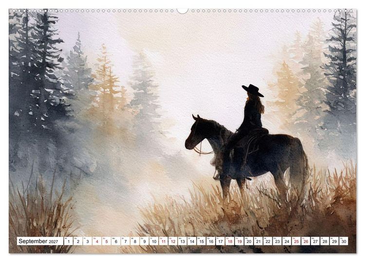 Produktbild: Western Horizonte (Wandkalender 2027 DIN A2 quer), CALVENDO Monatskalender