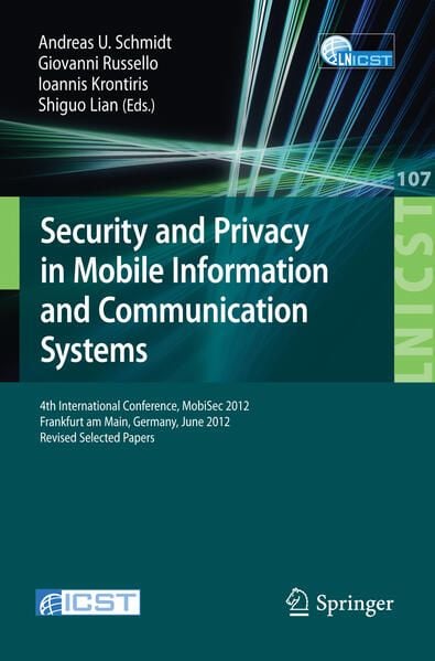 Produktbild: Security and Privacy in Mobile Information and Communication Systems