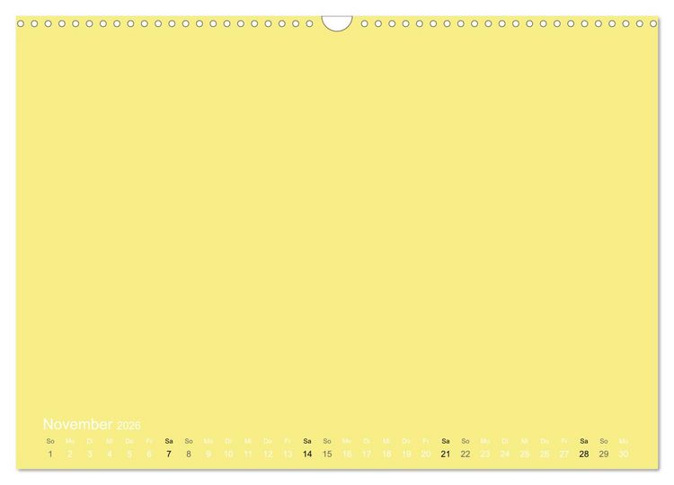 Produktbild: Bastelkalender - Gelb (Wandkalender 2026 DIN A3 quer), CALVENDO Monatskalender