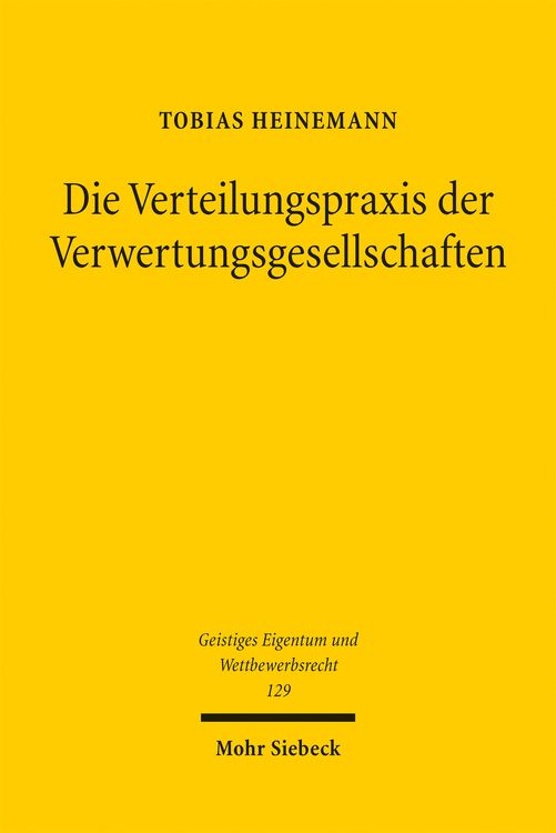 Produktbild: Die Verteilungspraxis der Verwertungsgesellschaften