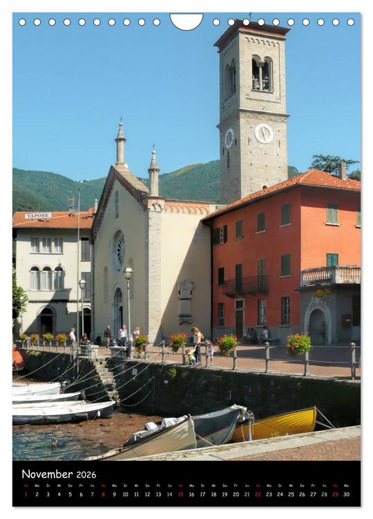 Produktbild: Lago di Como Ansichten 2026 (Wandkalender 2026 DIN A4 hoch), CALVENDO Monatskalender