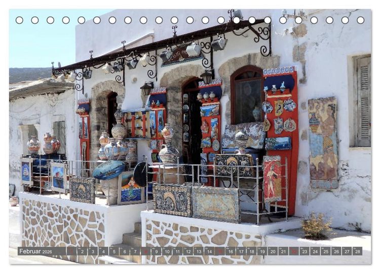 Produktbild: Kreta Pur - Eine Bilderreise f&uuml;r die Sinne (Tischkalender 2026 DIN A5 quer), CALVENDO Monatskalender