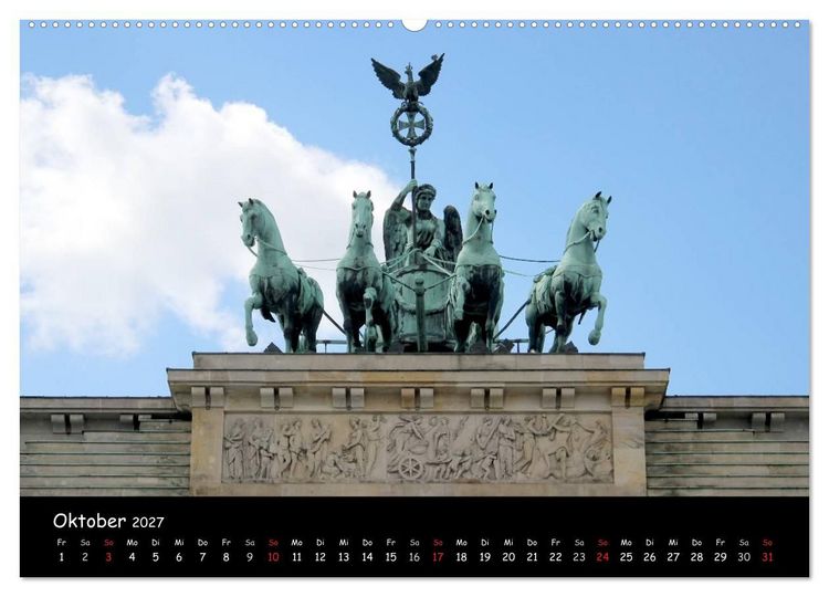 Produktbild: Berlin (hochwertiger Premium Wandkalender 2027 DIN A2 quer), Kunstdruck in Hochglanz