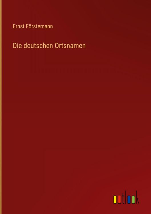Produktbild: Die deutschen Ortsnamen