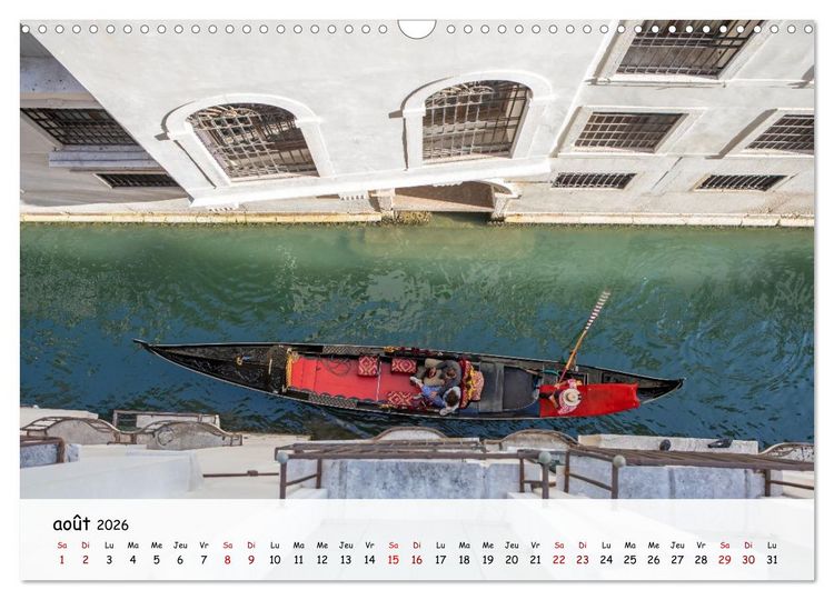Produktbild: Venise - Un hommage imag&eacute; &agrave; la magie v&eacute;nitienne (Calendrier mural 2026 DIN A3 vertical), CALVENDO calendrier mensuel