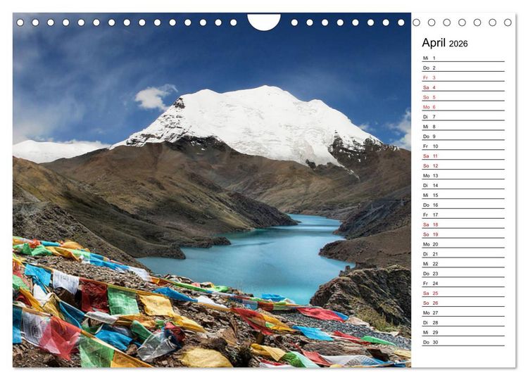 Produktbild: Tibet Momente (Wandkalender 2026 DIN A4 quer), CALVENDO Monatskalender