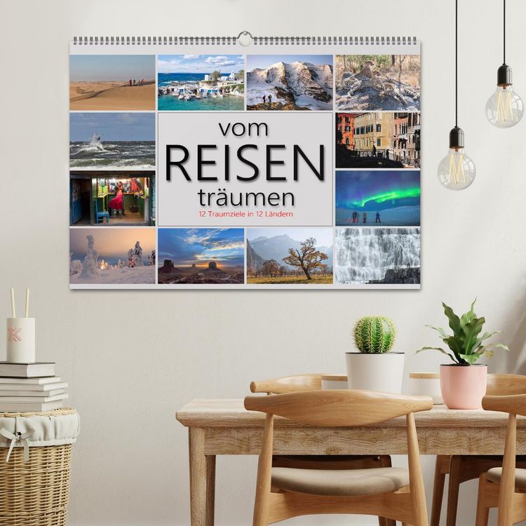 Produktbild: vom Reisen tr&auml;umen (Wandkalender 2026 DIN A2 quer), CALVENDO Monatskalender