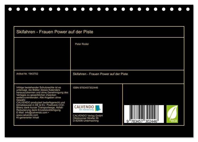 Produktbild: Skifahren - Frauen Power auf der Piste (Tischkalender 2026 DIN A5 quer), CALVENDO Monatskalender
