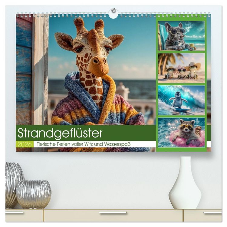 Produktbild: Strandgefl&uuml;ster (hochwertiger Premium Wandkalender 2026 DIN A2 quer), Kunstdruck in Hochglanz