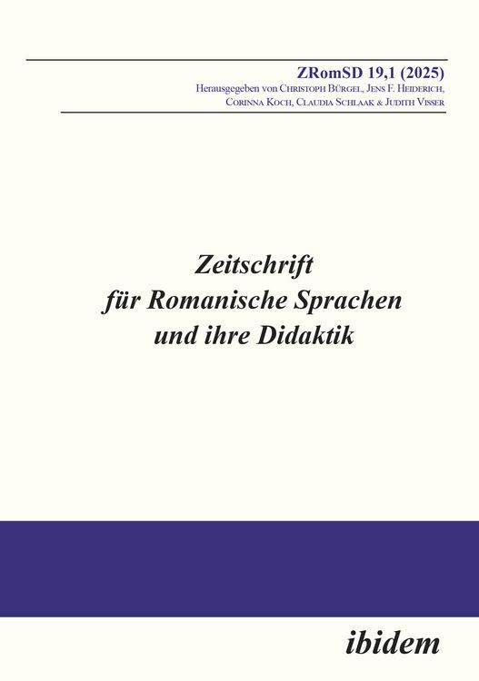 Produktbild: Zeitschrift f&uuml;r Romanische Sprachen und ihre Didaktik