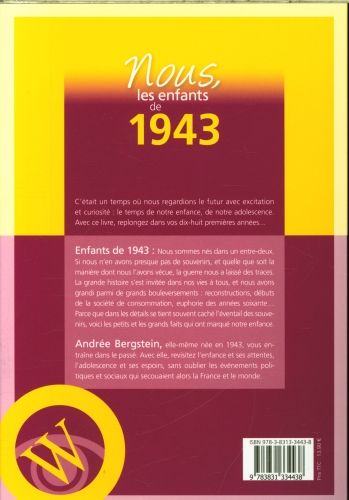 Produktbild: Nous, les enfants de 1943 : de la naissance &agrave; l'&acirc;ge adulte