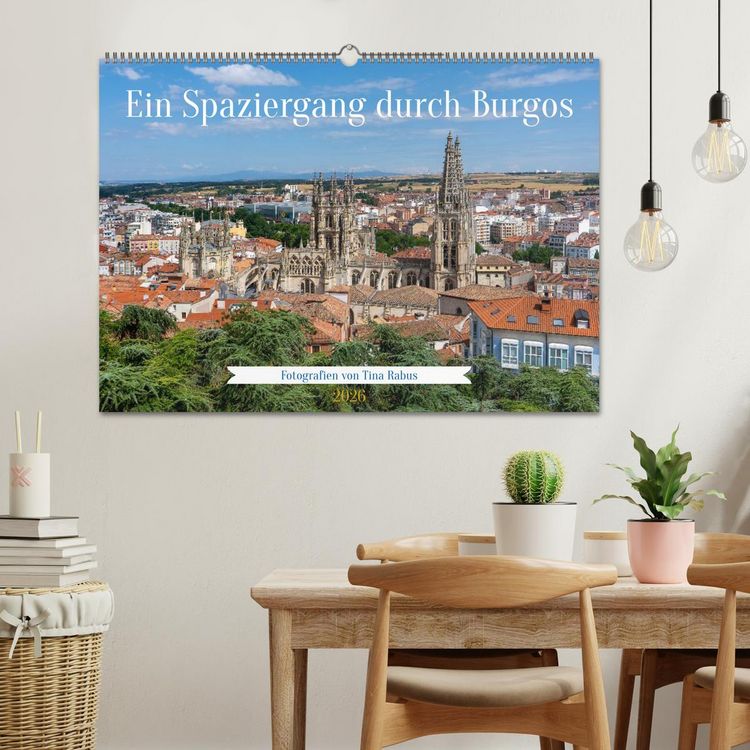 Produktbild: Ein Spaziergang durch Burgos (Wandkalender 2026 DIN A2 quer), CALVENDO Monatskalender