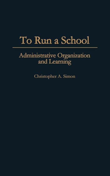Produktbild: To Run a School
