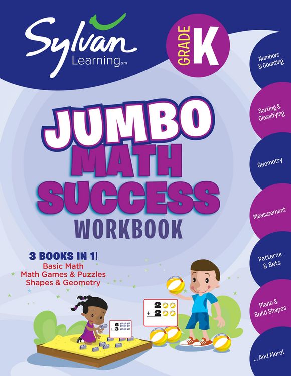 Produktbild: Sylvan Learning: Kindergarten Jumbo Math Success Workbook