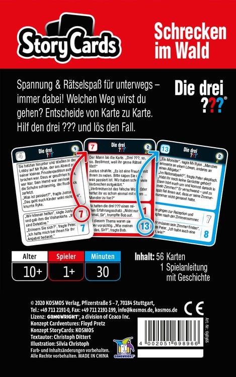 Produktbild: KOSMOS - Die Drei ??? StoryCards: Schrecken im Wald
