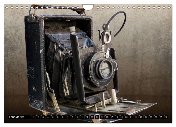Produktbild: Historische Fotoapparate (Wandkalender 2026 DIN A4 quer), CALVENDO Monatskalender