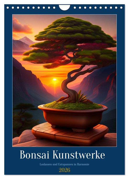 Produktbild: Bonsai Kunstwerke (Wandkalender 2026 DIN A4 hoch), CALVENDO Monatskalender