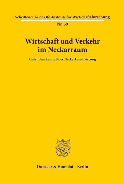 Produktbild: Wirtschaft und Verkehr im Neckarraum