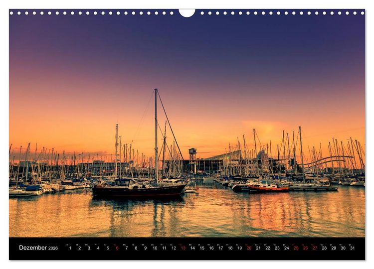 Produktbild: Barcelona - Stadtansichten (Wandkalender 2026 DIN A3 quer), CALVENDO Monatskalender