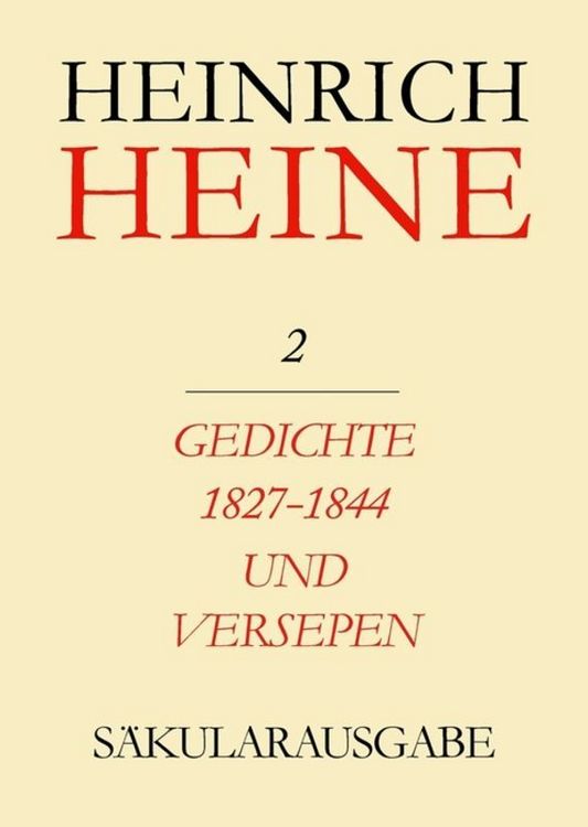 Produktbild: Gedichte 1827-1844 und Versepen