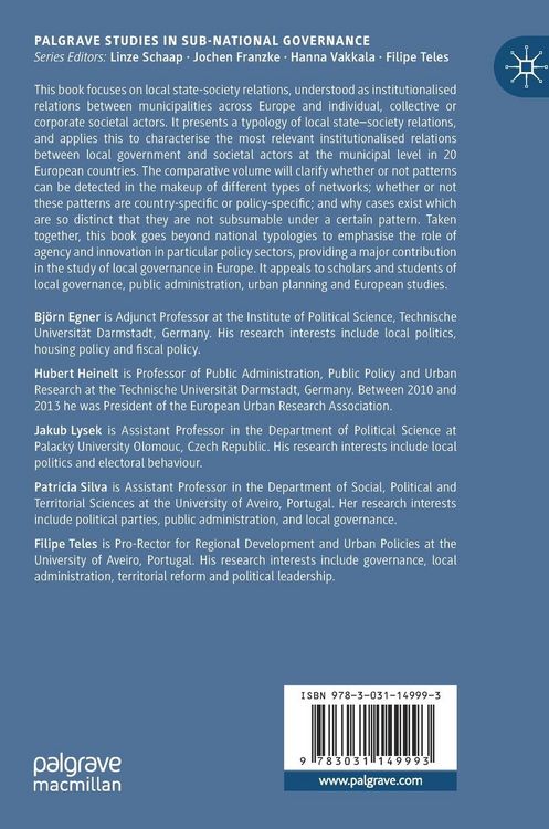 Produktbild: Perspectives on Local Governance Across Europe