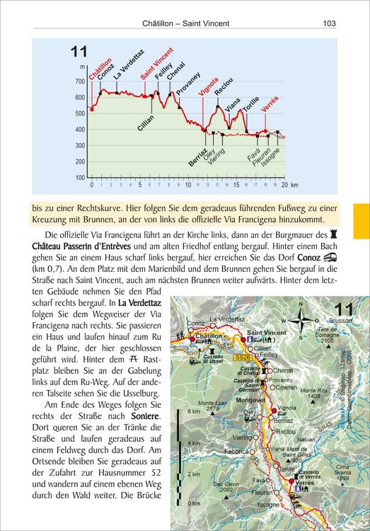 Via Francigena von Lausanne nach Rom