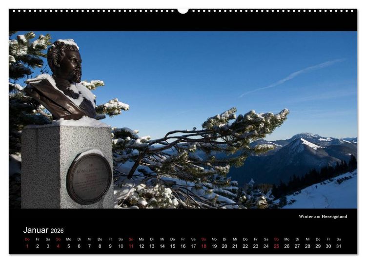Produktbild: Unterwegs auf dem Maximiliansweg (hochwertiger Premium Wandkalender 2026 DIN A2 quer), Kunstdruck in Hochglanz