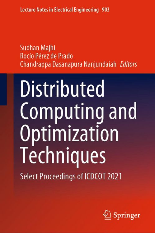 Produktbild: Distributed Computing and Optimization Techniques