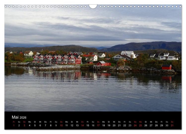 Produktbild: Impressionen von Norwegen entlang der Hurtigruten (Wandkalender 2026 DIN A3 quer), CALVENDO Monatskalender