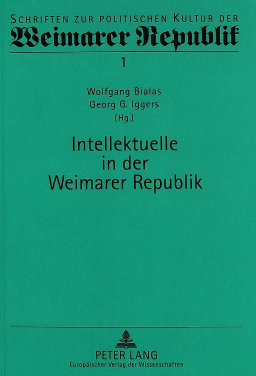 Produktbild: Intellektuelle in der Weimarer Republik