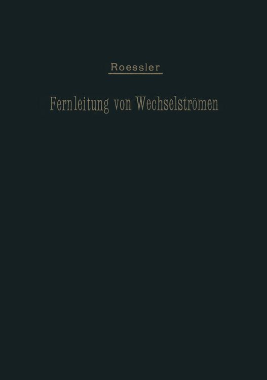 Produktbild: Die Fernleitung von Wechselstr&ouml;men