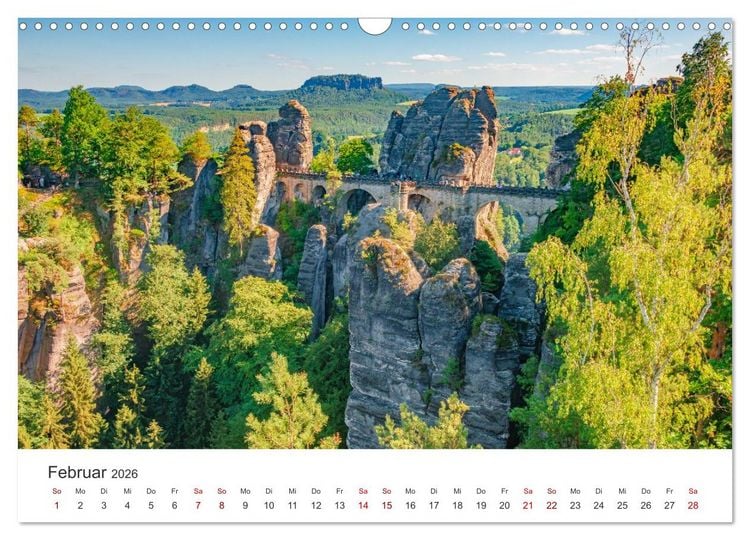 Produktbild: DEUTSCHLAND, S&auml;chsische Schweiz Nationalpark, M&auml;rchenwald (Wandkalender 2026 DIN A3 quer), CALVENDO Monatskalender