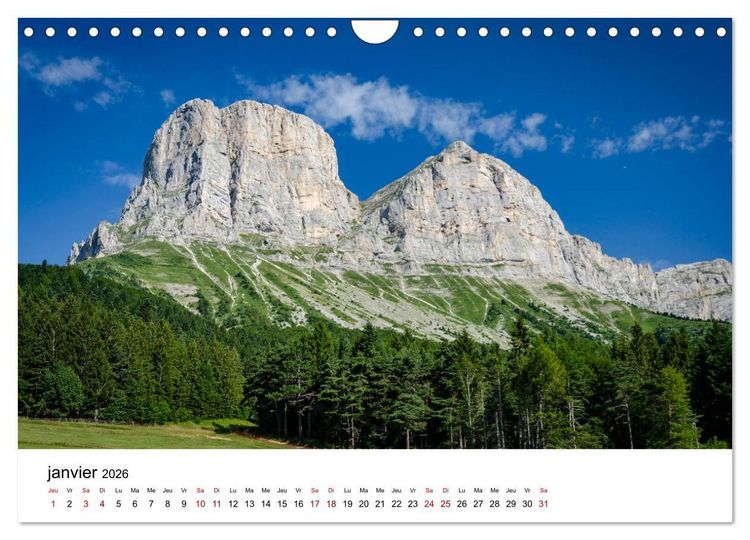 Produktbild: Les chemins du Vercors (Calendrier mural 2026 DIN A4 vertical), CALVENDO calendrier mensuel