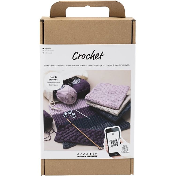 Produktbild: Creativ Company DIY Sets Stricken & H&auml;keln Starter Kreativ Set H&auml;keln, Kreativ Box