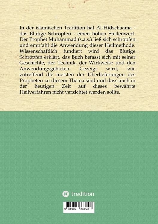 Produktbild: Al-Hidschaama Das Blutige Schr&ouml;pfen