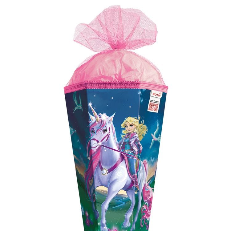 Produktbild: Motivschult&uuml;te, Magische Einhornreiterin, 85 cm