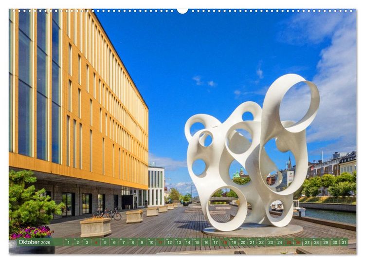 Produktbild: Malm&ouml; in Schweden (hochwertiger Premium Wandkalender 2026 DIN A2 quer), Kunstdruck in Hochglanz