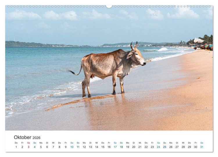 Produktbild: Traumziel Sri Lanka (hochwertiger Premium Wandkalender 2026 DIN A2 quer), Kunstdruck in Hochglanz