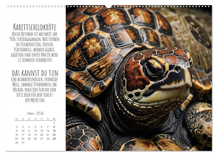 Produktbild: Wir sind die Letzten hier! Wir sterben aus. Wie du uns helfen kannst! (Wandkalender 2026 DIN A2 quer), CALVENDO Monatskalender