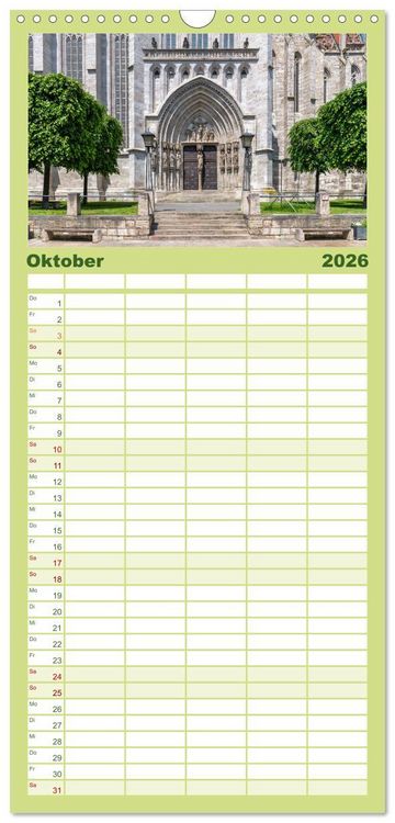 Produktbild: Familienplaner 2026 - M&uuml;hlhausen in Th&uuml;ringen mit 5 Spalten (Wandkalender, 21 x 45 cm) CALVENDO